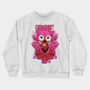 Creepy zombies with human organs Crewneck Sweatshirt